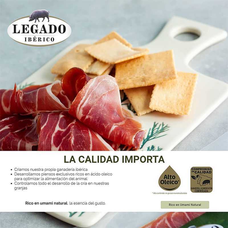 LONCHEADO IBERICO LEGADO Paleta de cebo 50% Ibérica - 15 sobres de 75 gramos- Maletin