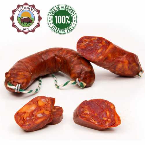 CHORIZO IBÉRIQUE MINI T. JABUGUITO "LA UNION 1890" - Pièce d'environ 250 grammes