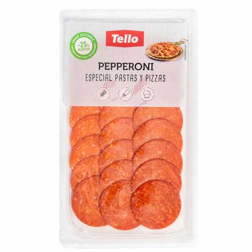 PEPPERONI TRANCHÉ "TELLO" PAQUET 75 GRAMMES