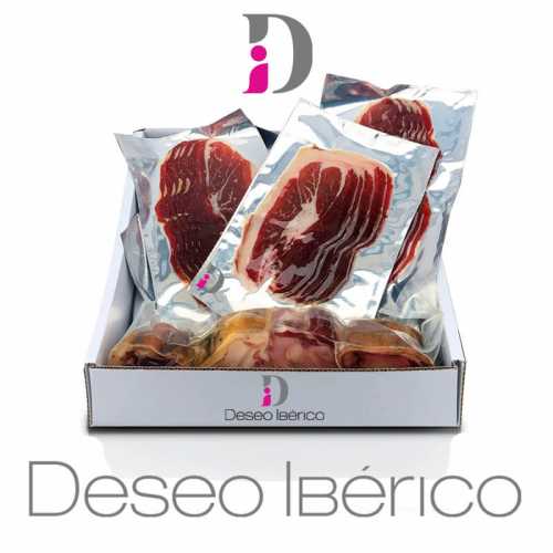 Boîte Cadeau Jambon de bellota Désir Ibérique 50% Race Ibérique Tranché Origine Jabugo