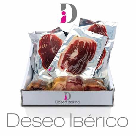 Caja Regalo Jamón de Bellota Deseo Ibérico 50% Raza Ibérica Loncheado Origen Jabugo