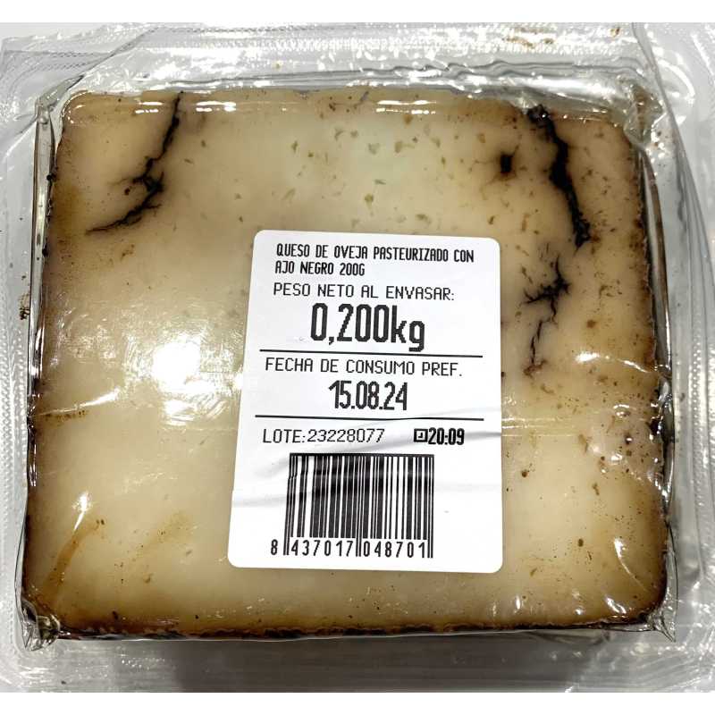 CUÑA DE QUESO DE OVEJA PURO CON AJO NEGRO "ARQUESPAL" 200 gms.