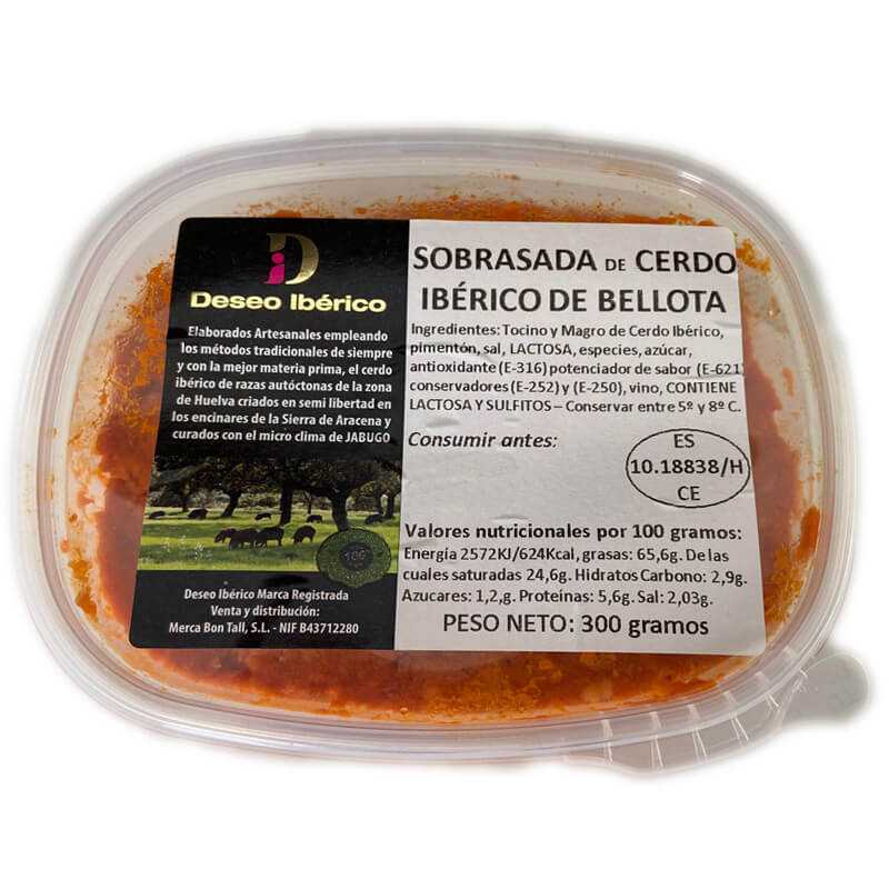 Désir Ibérique - Pot de Sobrasada Ibérique de Bellota à Tartiner Origine Huelva 300gr.