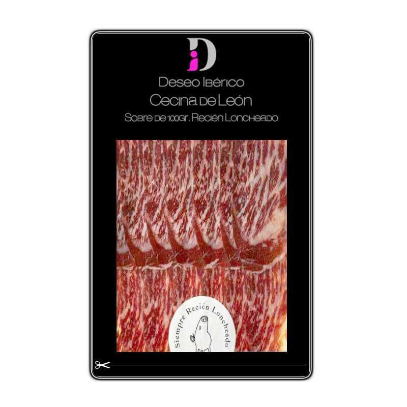 Cecina De León DÉSIR Tranchée / Coupée et Emballée Sous Vide Environ 100gr.