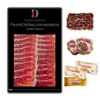 ***Ofertón Brutal*** Paleta De Bellota 100% Ibérica Pata Negra Deseo Ibérico Loncheada Con Turrones